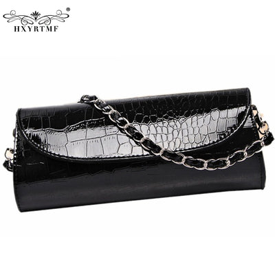 Women PU Leather Evening Clutch Bags Stone Pattern Handbag Female Wristlet Evening Purse Fashion Shoulder Bags Bolsas