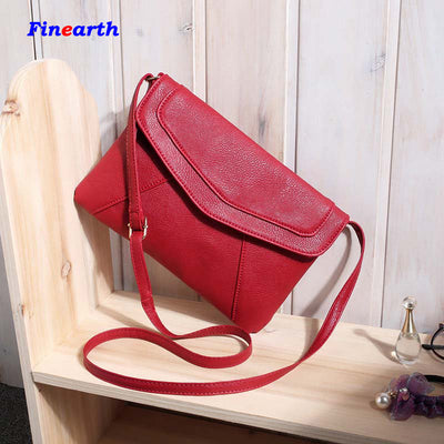 Hot sale Women Leather Bag Tassel Fold Cover Shoulder Crossbody Bag Envelope Bolsas wholesale price