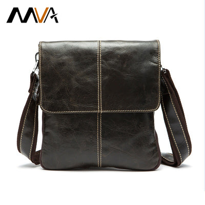 MVA Genuine Leather Men Bag Fashion Leather Crossbody Bag Shoulder Men Messenger Bags Small Casual Designer Handbags Man Bags