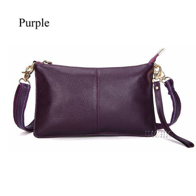 Designer Genuine Leather Small Shoulder Bags Casual Evening Party Clutch Women's Handbags Female Envelope Crossbody Women Bag