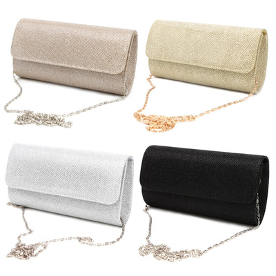 THINKTHENDO Women's Evening Shoulder Bag Bridal Clutch Party Prom Wedding Envelope Handbag