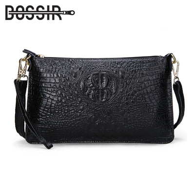 Women's Handbags Split Leather Fashion Alligator Pattern Party Evening Clutch Bag Ladies Leather Women Messenger Shoulder Bags