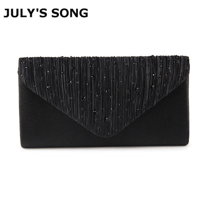 JULY'S SONG Woman Evening Bag Women's Diamond Rhinestone Clutch Crystal Day Clutch Wallet Wedding Purse Party Banquet Hand Bags