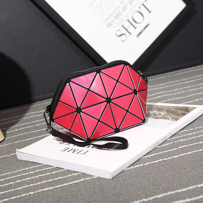 2018 New Matte Designer Women Evening Bags Shoulder Bag Girls Flap Handbag Fashion Geometric Casual Clutch Messenger Bag